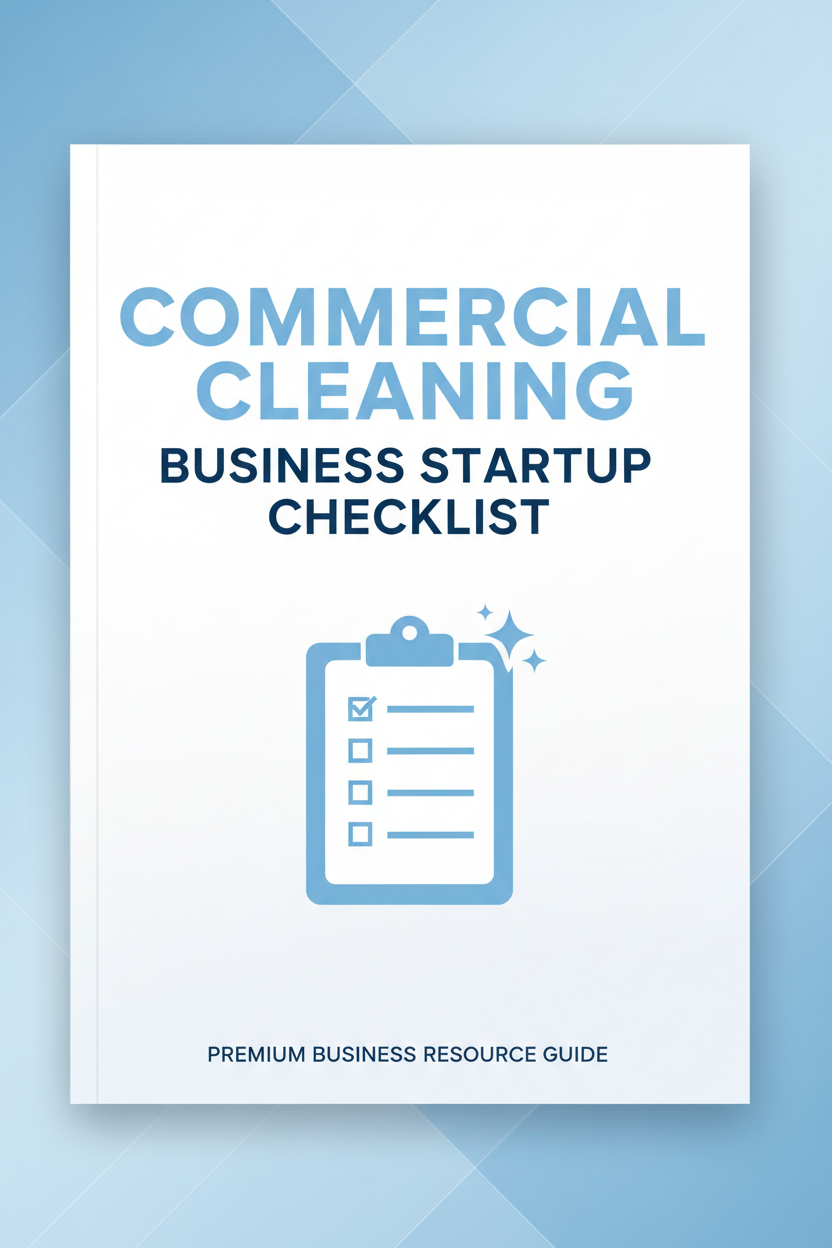 Commercial Cleaning Business Startup Checklist Cover